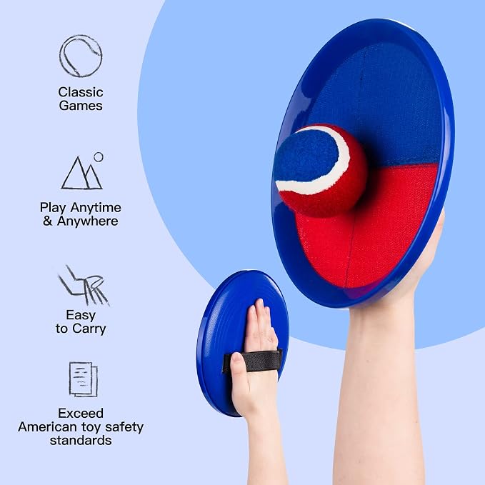 EVERICH TOY Upgraded Toss and Catch Ball Game Set, Kids Toy Stocking Stuffers - Image 3