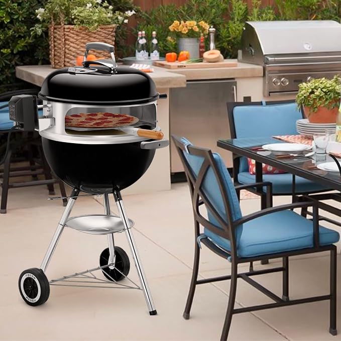 only fire Stainless Steel Multi-Purpose Rotisserie and Pizza Combo Kit - Image 6