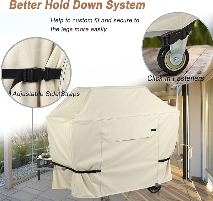 NettyPro Grill Cover Heavy Duty Waterproof 64 inch, Outdoor 2-3 Burners Gas BBQ - Image 3
