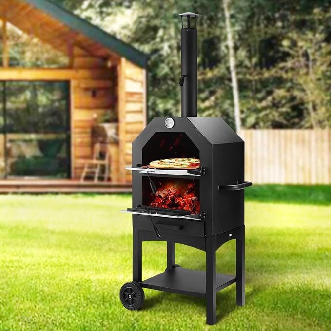 Outdoor Wood Fired Pizza Oven for Backyard and Camping - Image 7