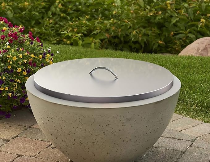 Stanbroil 22" Stainless Steel Round Fire Pit Cover, Fire Pit Ring Lid Fits - Image 7