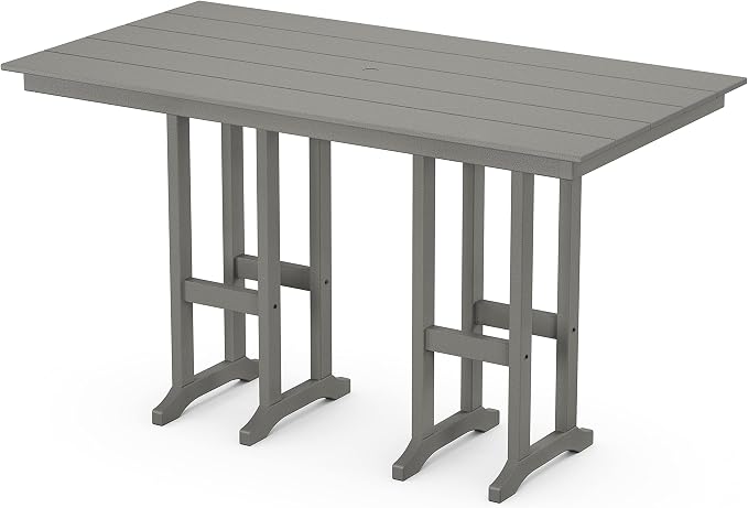 Trex Outdoor Furniture™ Monterey Bay 37" x 72" Bar Table in Stepping Stone by TrexCompanyInc
