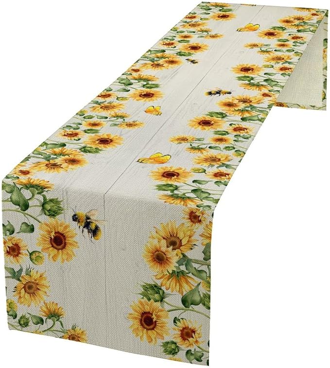 Sunflower Table Runner by Unknown
