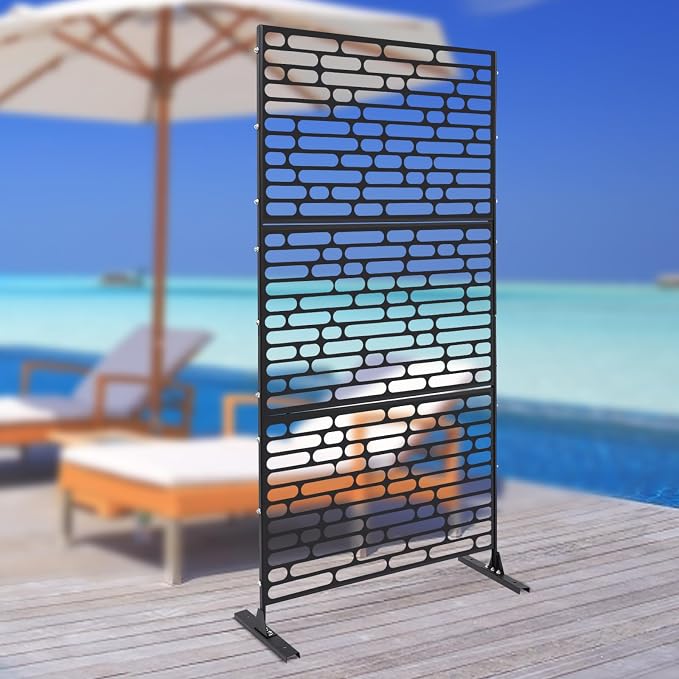 75" H×35" W Decorative Outdoor Privacy Screen - Image 3