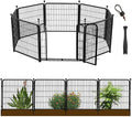 36 in Garden Fence With Gate, Wide Gate Low Threshold, 8 Panels Total 17.7 ft by Getlaygardenfence