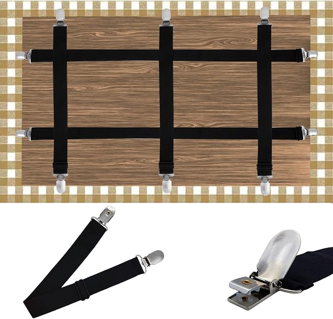 Hidden Strap Tablecloth Clips by Namubarwa