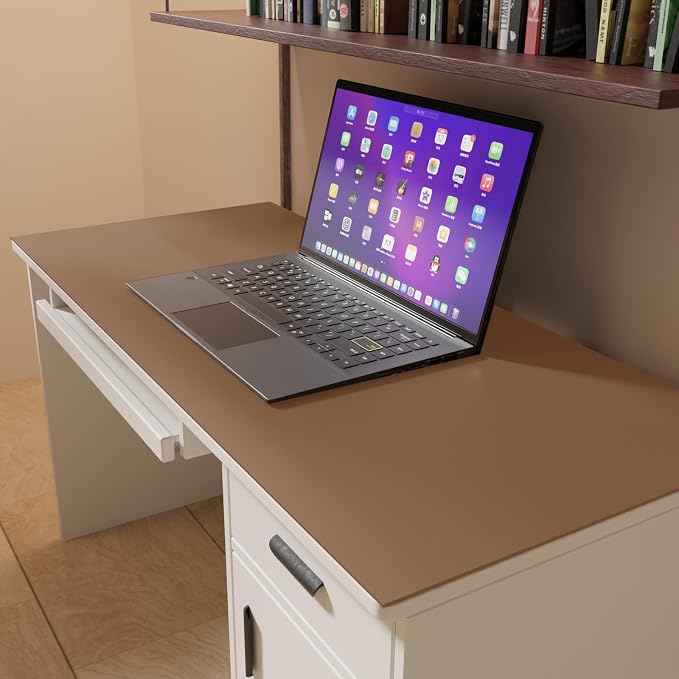 Leather Table Cover, 1.8mm Thick, 24x48 Inch Desk Cover, Large Desk Mat - Image 6