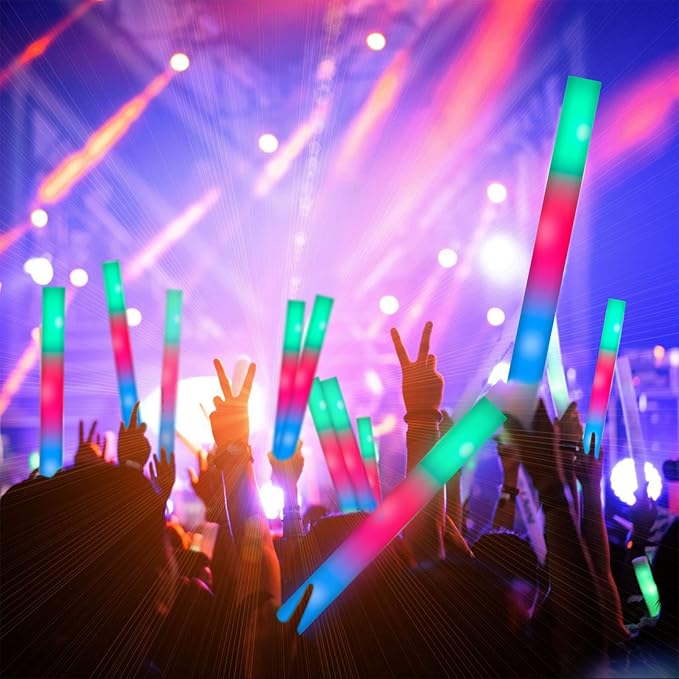 44 PCS Foam Glow Sticks Bulk - Image 2