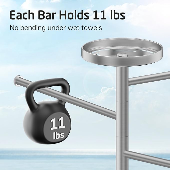 KES Hot Tub Towel Rack Outdoor - Image 5