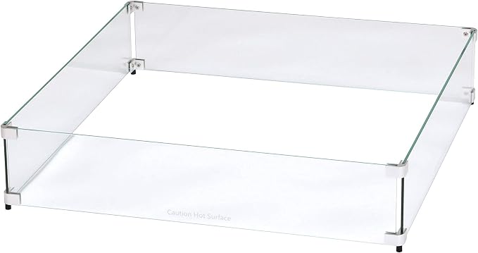 Celestial 29.5" x 29.5" x 6" Wind Guard, fits Celestial 24” Square Fire Pit - Image 3