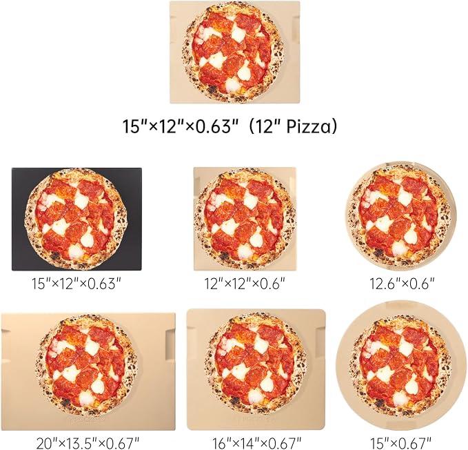Pizza Stone Set, Cordierite Baking Stone - Image 2