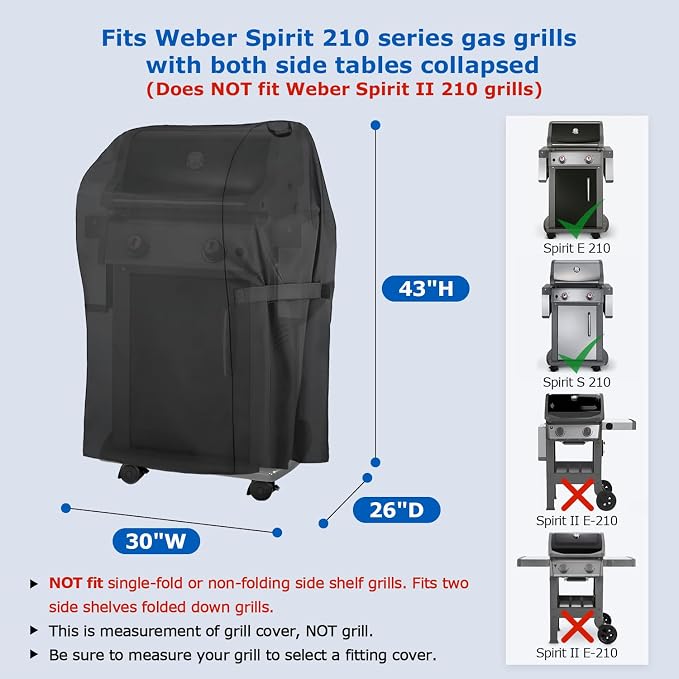 SunPatio 2 Burner Grill Cover 30 Inch, Heavy Duty Waterproof Small BBQ Cover - Image 2