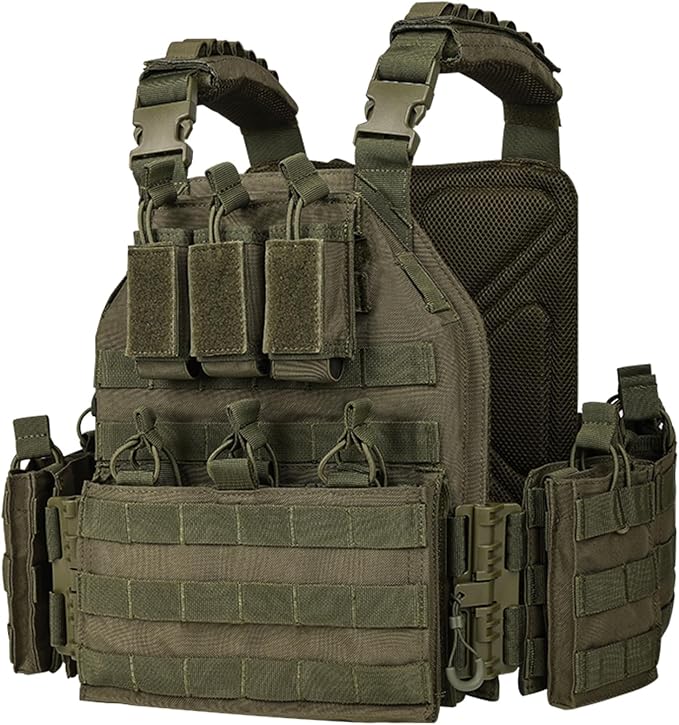 BOMTURN 1000D Tactical Vest for Men Quick Release Modular Vest Adjustable Vest by BOMTURNTACTICALEQUIPMENT
