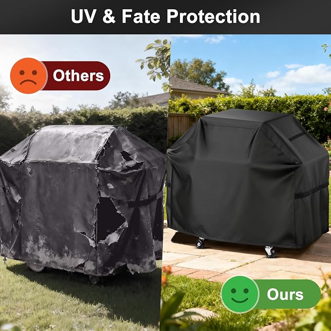 LBTING Grill Cover, 65-inch Heavy Duty 300D Oxford Waterproof Windproof UV - Image 5