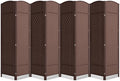 8 Panel Room Divider, 6Ft Folding Privacy Screen, Tall by cocosica