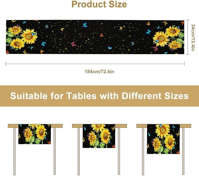 Farmhouse Sunflower Table Runner - Image 8