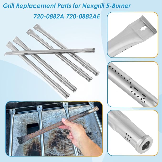 Replacement Parts Kit for Nexgrill Evolution Infrared Plus 5-Burner 720-0882A - Image 5