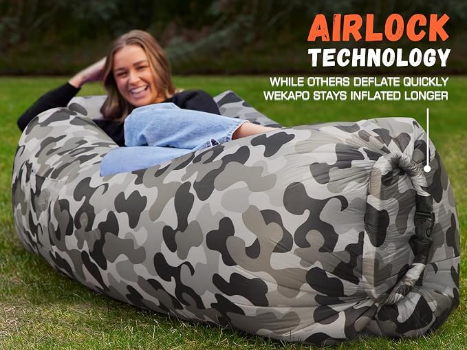 WEKAPO Inflatable Sun Lounger, Air Sofa, Waterproof and Leak-Proof, Picnics and - Image 5