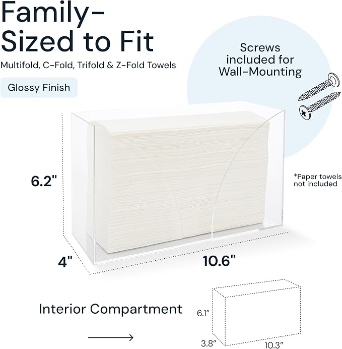 Acrylic Paper Towel Holder Countertop - Image 3