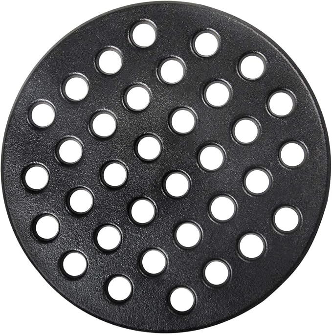 Dracarys Round cast Iron fire Grate, BBQ high Heat Charcoal Plate by Dracarys