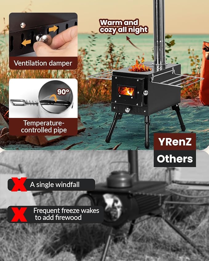 Wood Stove, YRenZ Hot Tent Stove - Image 4