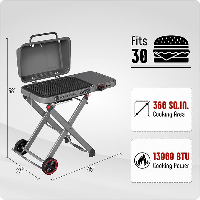 Portable Propane Gas Grill - Image 2