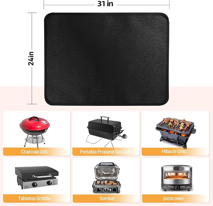 Heat Resistant Mats for Countertop and Table, Fireproof Grill Mats for Outdoor - Image 5