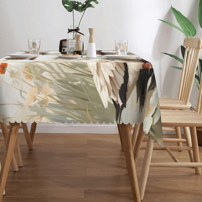 Rectangle Table Cloth Retro Duck Waterproof Tablecloth 54 x 72 in Washable - Image 3