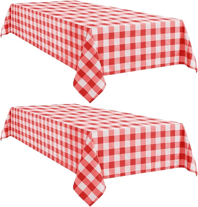 Softalker Gingham Checkered Tablecloth Square by Softalker