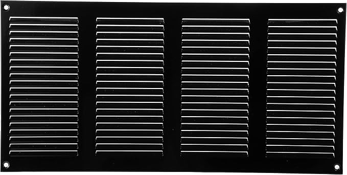 Vent Systems 16" x 8" Inch Black Metal Air Vent Cover by VentSystems
