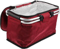 Portable Picnic Basket Handle Insulated Folding Tote Bag by HAKIDZEL