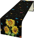 Farmhouse Sunflower Table Runner, 13x108inch by JanJCurt