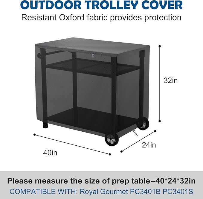 Outdoor Dining Cart Cover, Outdoor Prep Table Cover - Image 2