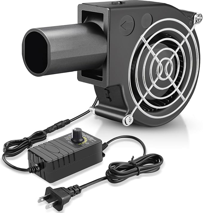GDSTIME BBQ Fan Air Blower 97mm, Variable Speed Centrifugal Fans by GDSTIME