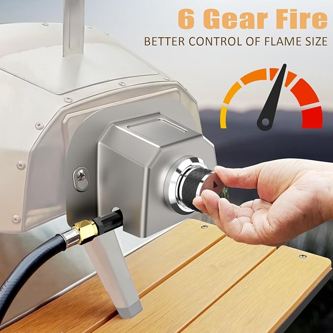 Utheer Gas Burner Attachment for Karu 12 / 12G / Karu 2 & Fyra 12 Pizza Ovens - Image 3