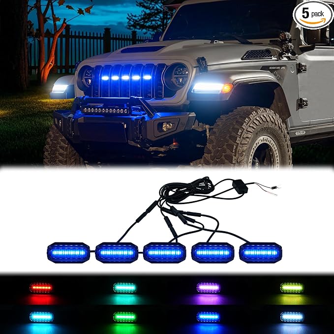 MAIKER RGB LED Grille Lights Compatible by MAIKEROFFROAD