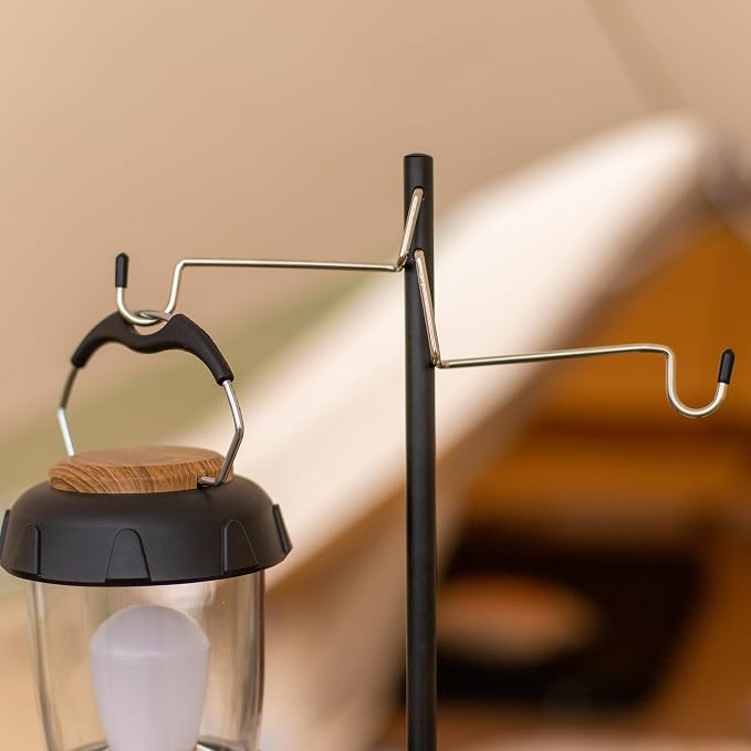 Camping Folding Lamp Pole, Lightweight Collapsible Aluminum Lantern Stand - Image 6