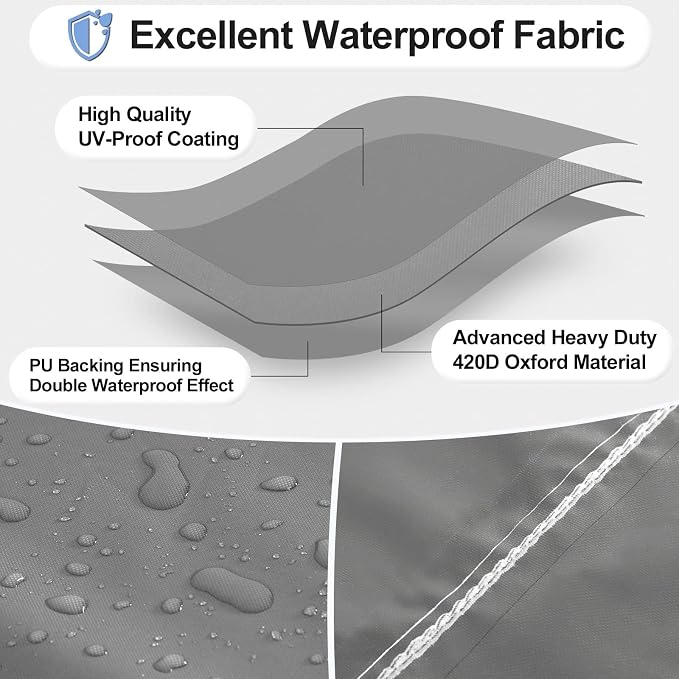 OutdoorLines Outdoor Waterproof Patio Table Furniture Set Covers - Image 3
