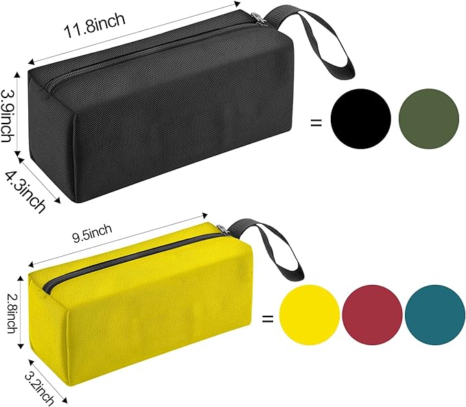 5 Pack Canvas Tool Pouch of Two Sizes, Tool Pouches - Image 2