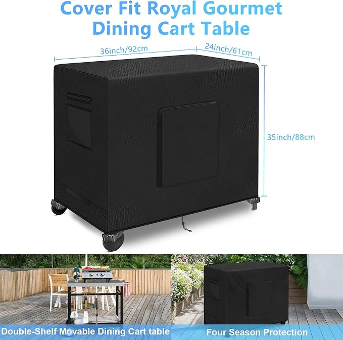 36 Inch Outdoor Prep Table Cover - Image 2
