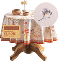 Maison d' Hermine Table Cloth Round Table 100% Cotton 69 Inches Fall Tablecloth by MaisondHermine