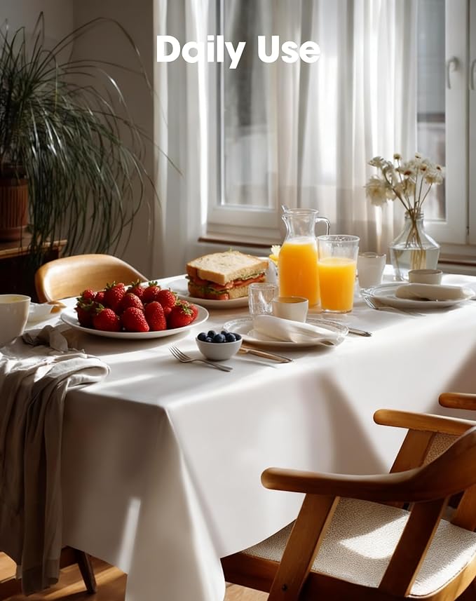 Pureegg Disposable Plastic Tablecloth 12 Pack - Image 2