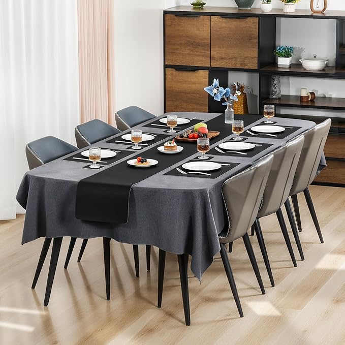 Myir JUN Placemats Dual Sided, Faux Leather Place Mats Set of 6 Indoor Placemats - Image 3