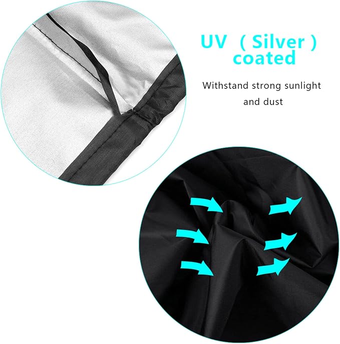 36-Inch Fire Pit Cover for 34-36 inch Round Fire Pit, Heavy Duty 300D Oxford - Image 6