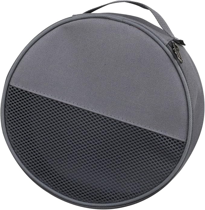 Round Plate Carriers Bag with Zippers and Handle by Unknown
