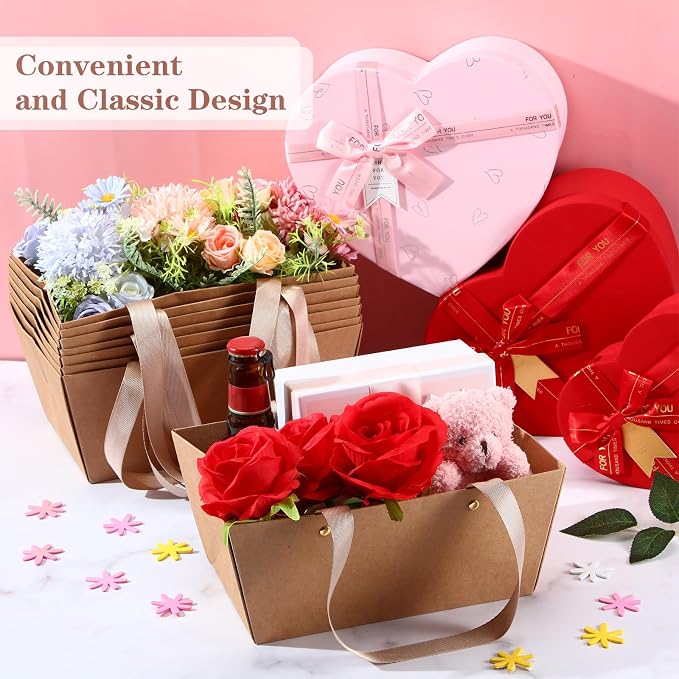 Glenmal 72 Pcs Baskets for Gifts Waterproof Empty Kraft Basket Bulk - Image 4