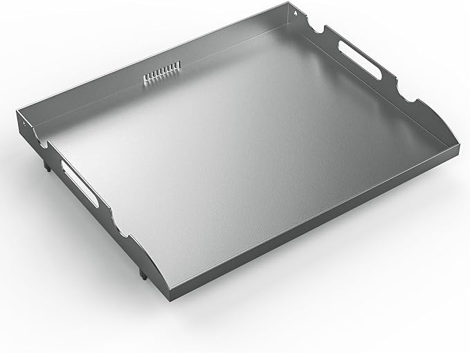 Flat Top Griddle for Blackstone 22 Inch Griddle Powder Coated Steel Gill Pan by LSBABQ
