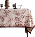 ISAENNE Designer Vintage Linen Table Cloth by Isaennehomedecoration