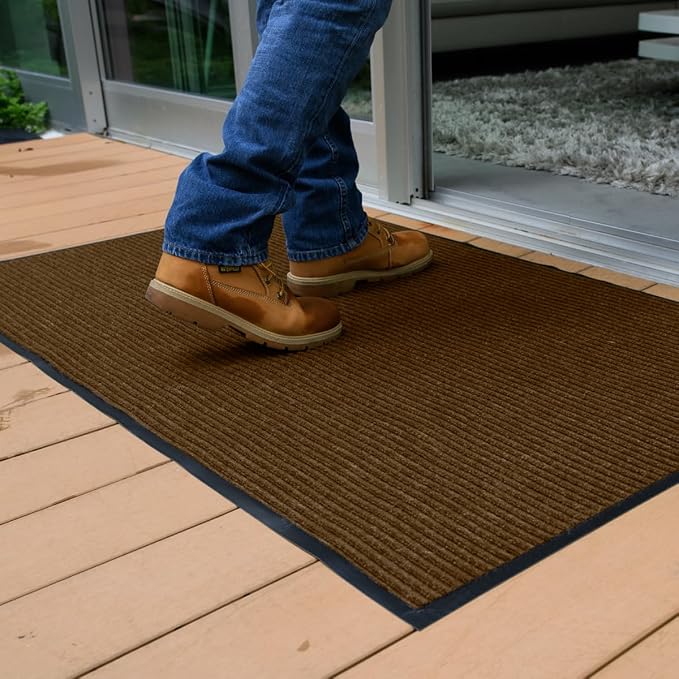 UNIMAT Tra c Guard Door Mat, 4´x 6´, Heavy Duty Waterproof Doormat, Stain and - Image 2