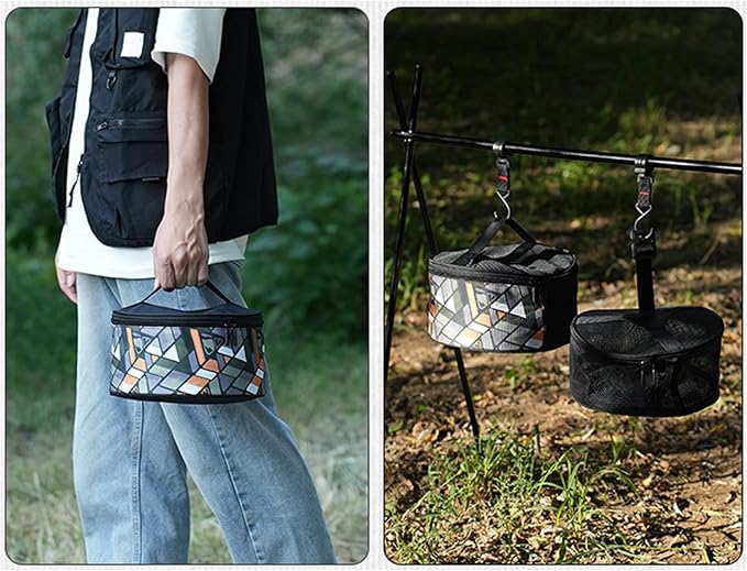 Camping Tableware Bag, Outdoor Hiking Plate Dish Bowl Storage Bag BBQ - Image 5